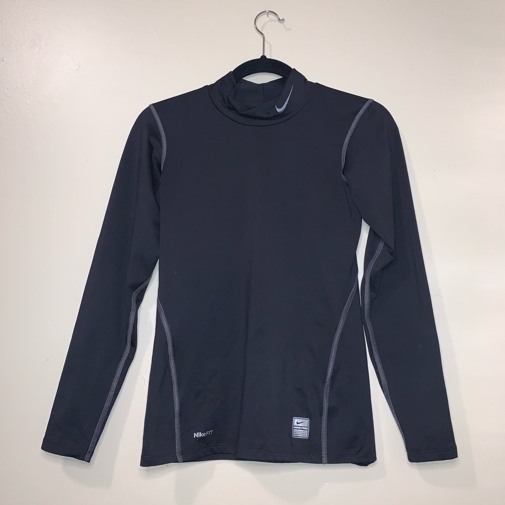 Nike pro tight turtleneck long sleeve shirt